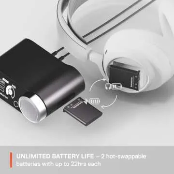 SteelSeries Arctis Nova Pro Wireless Multi-System Gaming Headset - Neodymium Magnetic Drivers - Active Noise Cancellation - Infinity Power System - Gen 2 Mic - PC, PS5, PS4, Switch, Mobile - White