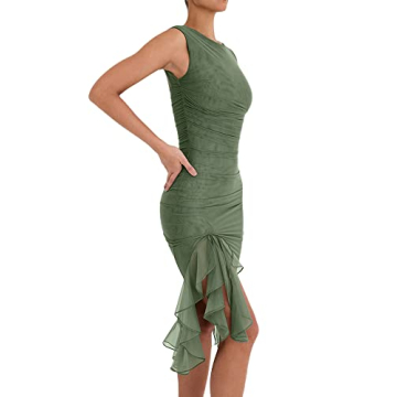 Stylish Juakoso Spaghetti Strap Maxi Dress for Women