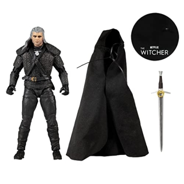 Detailed 7" Geralt of Rivia Action Figure from The Witcher