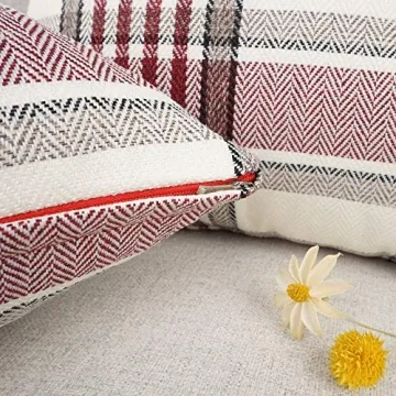 Farmhouse Christmas Decorative Pillow Covers Set of 2