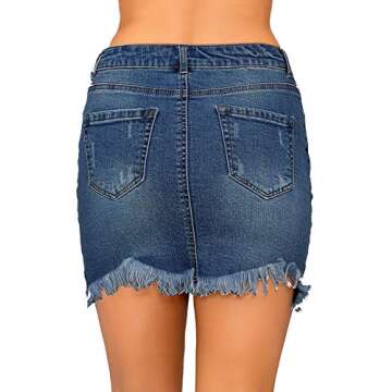 Chic Denim Skirt for Women - Sizes XS to XXL Available