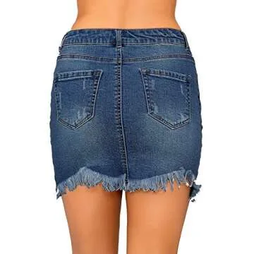 Chic Denim Skirt for Women - Sizes XS to XXL Available