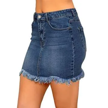 Chic Denim Skirt for Women - Sizes XS to XXL Available