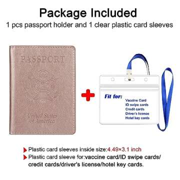 TIGARI Passport Holder for Travel, Slim Passport Cover for Women Men, Leather Passport Case Protecto...