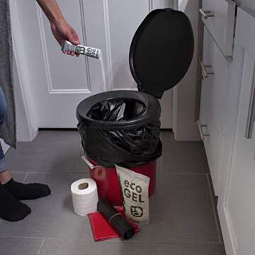 Emergency Zone Honey Bucket Style Toilet Complete Set with Liner and Chemicals