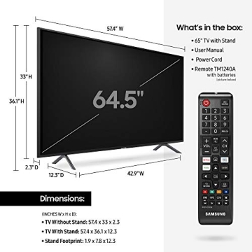 Samsung 65-Inch 4K UHD Smart TV for Ultimate Entertainment
