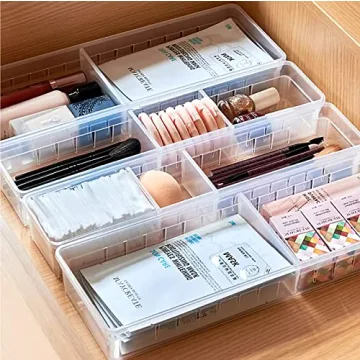 MineSign 4 Pcs Desk Drawer Organizer for Office and Home