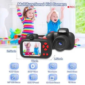 Temodu Kids Camera - Fun Gifts for Ages 3 to 12 Year Olds