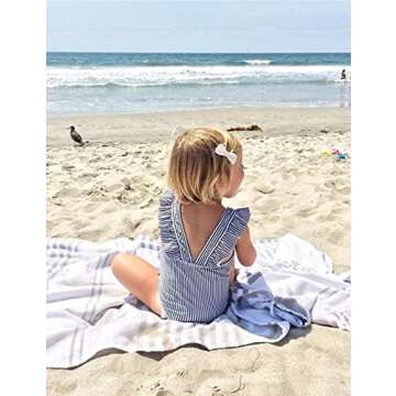 Baby Girl Swimsuit Ruffles One Piece Swimsuit Striped Beach Baby Girl Bathing Suit Bikini Infant Girl Swimwear Headband 2 Pcs Set 0-3T Black