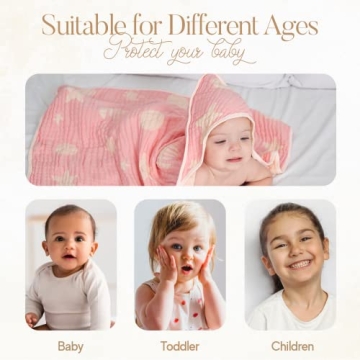 Ultra-Soft Muslin Hooded Towel for Babies & Toddlers