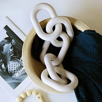 Wood Chain Link Decor for Aesthetic Home Styling