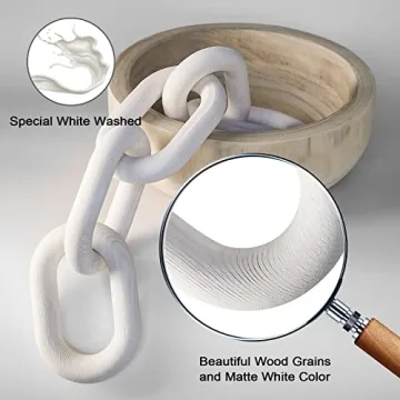 Wood Chain Link Decor for Aesthetic Home Styling