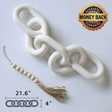 Wood Chain Link Decor for Aesthetic Home Styling