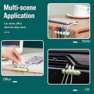 COOCAT Pea Cable Clips for Neat Cable Management