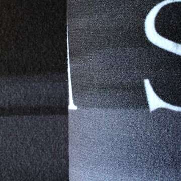 USTIDE Black Oval Laundry Room Rug, Black White Laundry Room Floor Mat, Non-Slip Cushioned Rubber Back, Wash & Dry Sign Decor, Modern Kitchen Rugs, 19.6''X51.2'' Washable Wipe Clean