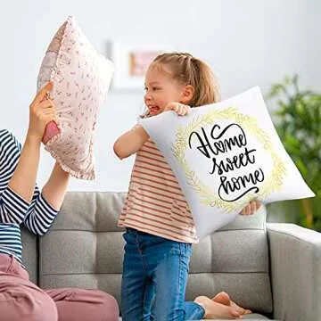 Aneco 12 Pack Sublimation Pillow Cases White Cushion Covers Blanks Pillow Covers Heat Transfer Pillow Covers Polyester Peach Skin Throw Pillow Covers (15.7 x 15.7 inches)