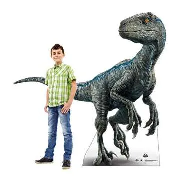 Cardboard People Blue Life Size Cardboard Cutout Standup - Jurassic World (2015 Film)