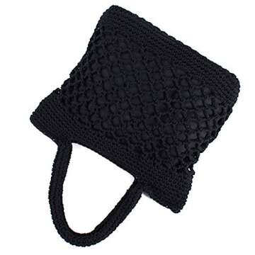 Goclothod Fashion Handbags Women Woven Straw Bag Summer Beach Tote Purse