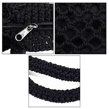 Goclothod Fashion Handbags Women Woven Straw Bag Summer Beach Tote Purse