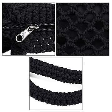 Goclothod Fashion Handbags Women Woven Straw Bag Summer Beach Tote Purse