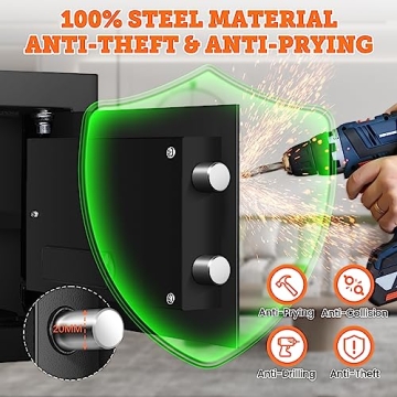 Mitlvge 0.5 Cu ft Fireproof Home Safe for Ultimate Security