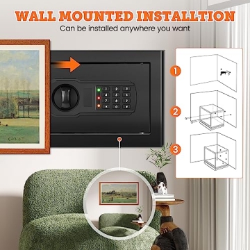 Mitlvge 0.5 Cu ft Fireproof Home Safe for Ultimate Security