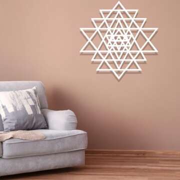 Metal Wall Art, Sacred Geometry Mandala, Interior Decor, Home Decor Wall Hanging, Home Decor Wall Ar...