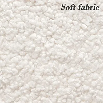 Zesthouse Modern Sherpa Ottoman for Living Room Furniture