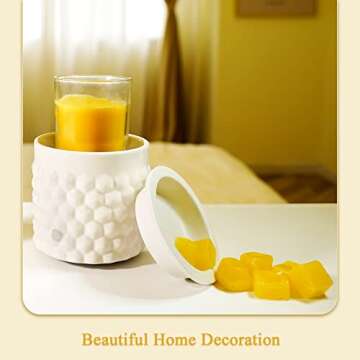 Bobolyn Wax Melts Burner Electric Oil Burner Warmer Scented Candle Fragrance Melter for Home Office Bedroom Living Room Decor