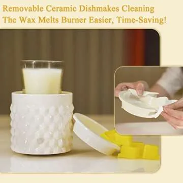 Bobolyn Wax Melts Burner Electric Oil Burner Warmer Scented Candle Fragrance Melter for Home Office Bedroom Living Room Decor