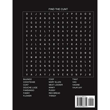 Find Hilarious Vagina Synonyms Adult Word Search Book