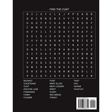 Find Hilarious Vagina Synonyms Adult Word Search Book