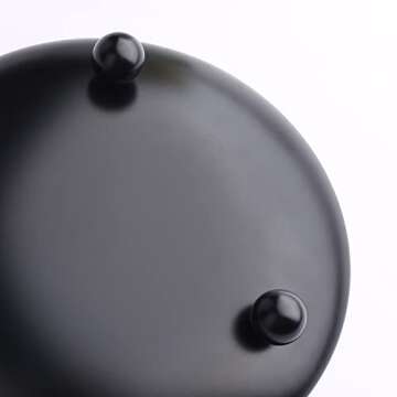 ENMY 4Pcs Black Iron Candle Plates for Elegant Decor