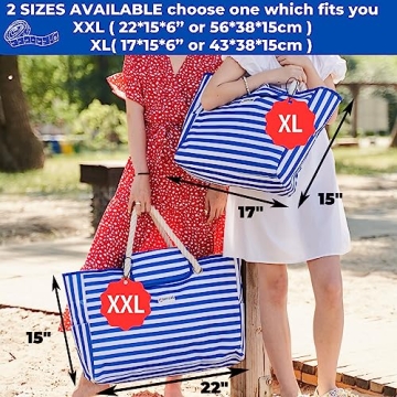 SHYLERO Waterproof Beach Bag Airtight Pouch Magnetic Closure