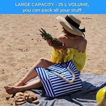 SHYLERO Waterproof Beach Bag Airtight Pouch Magnetic Closure