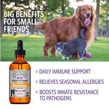 Sovereign Silver Bio-Active Silver Hydrosol for Pets Immune Support, 4 oz.