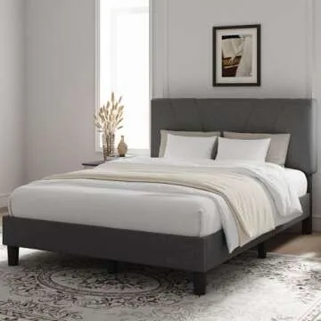 Stylish Novilla Queen Bed Frame with Adjustable Headboard