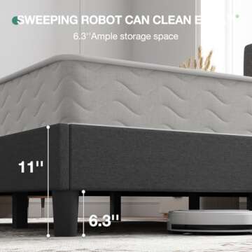 Stylish Novilla Queen Bed Frame with Adjustable Headboard