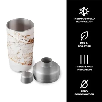 S’well 18oz Stainless Steel Cocktail Shaker with Jigger Set