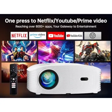 GooDee 4K WiFi Bluetooth Smart Projector 1080P