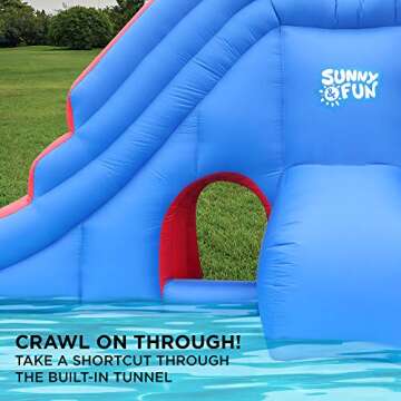 Sunny & Fun Deluxe Inflatable Slide Park for Kids