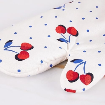 Kate Spade Cherry Dot Kitchen Towels, Oven Mitt & Holder Set