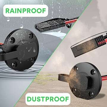 SAE Connector 10AWG Weatherproof Power Socket Adapter