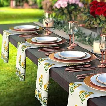 AVRIT Cloth Napkins Set of 4, Washable and Reusable Soft Table Napkins - Premium 19 x 19 Inch Dinner Napkins for Weddings, Cocktail Parties & Every Day Use