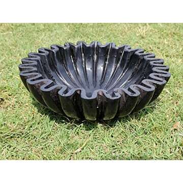 Handcrafted Black Marble Bowl | Elegant Home Decor Gift | CRAFTFOBIA