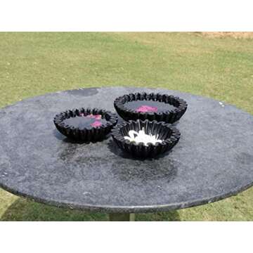 Handcrafted Black Marble Bowl | Elegant Home Decor Gift | CRAFTFOBIA