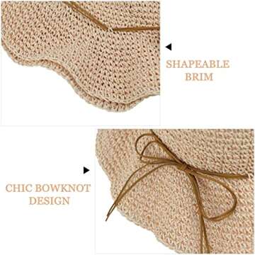 Women Sun Hat with Wide Brim - Floppy Beach Hat