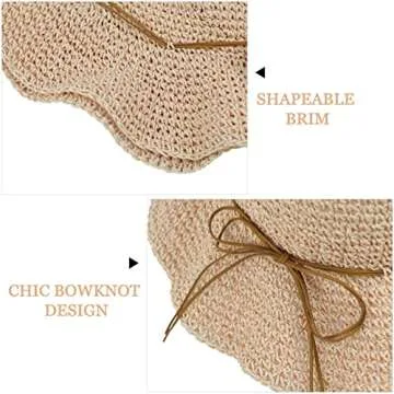 Women Sun Hat with Wide Brim - Floppy Beach Hat