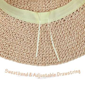 Women Sun Hat with Wide Brim - Floppy Beach Hat