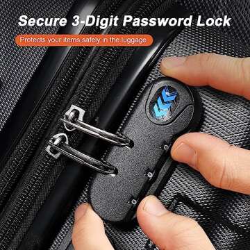 ZenStyle Hardside Expandable Luggage with Spinner Wheels, 21 Inch Carry On Luggage Airline Approved, Lightweight Travel Suitcase with Height Adjustable Handle (Black)